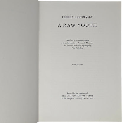 A Raw Youth (The Adolescent)