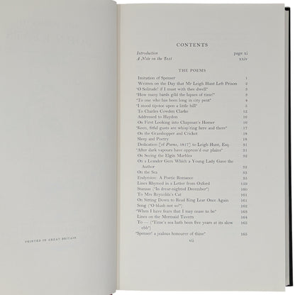 The Poems of John Keats