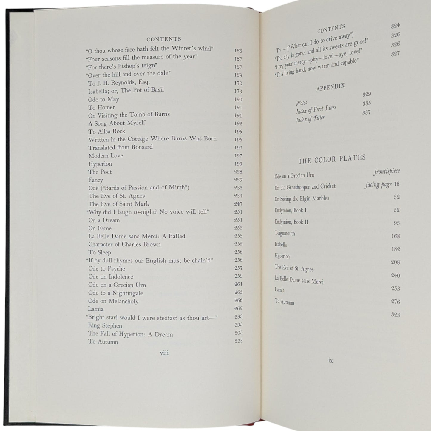 The Poems of John Keats