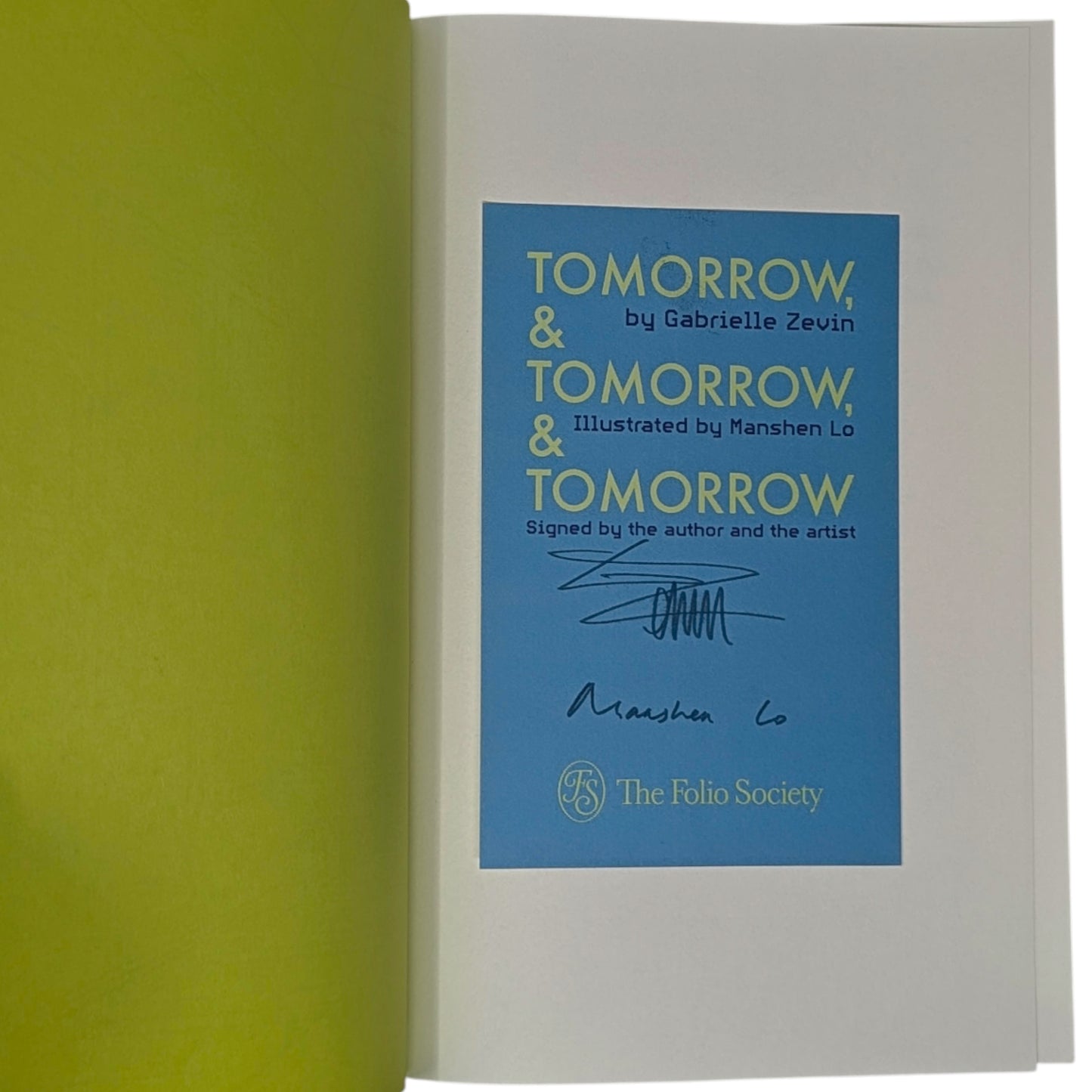 Tomorrow, and Tomorrow, and Tomorrow