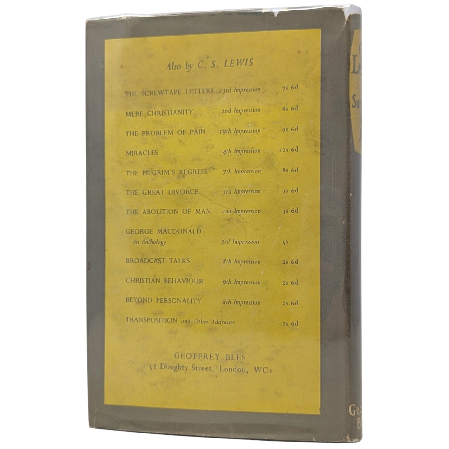 Surprised by Joy: The Shape of My Early Life