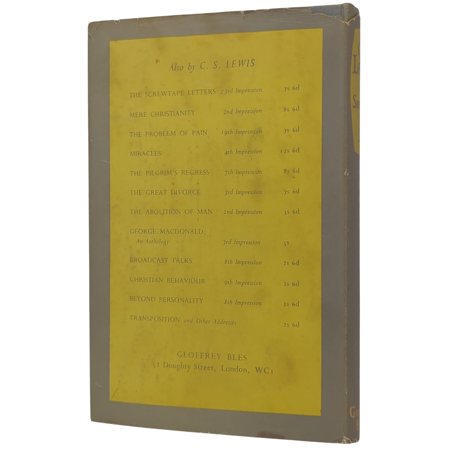 Surprised by Joy: The Shape of My Early Life