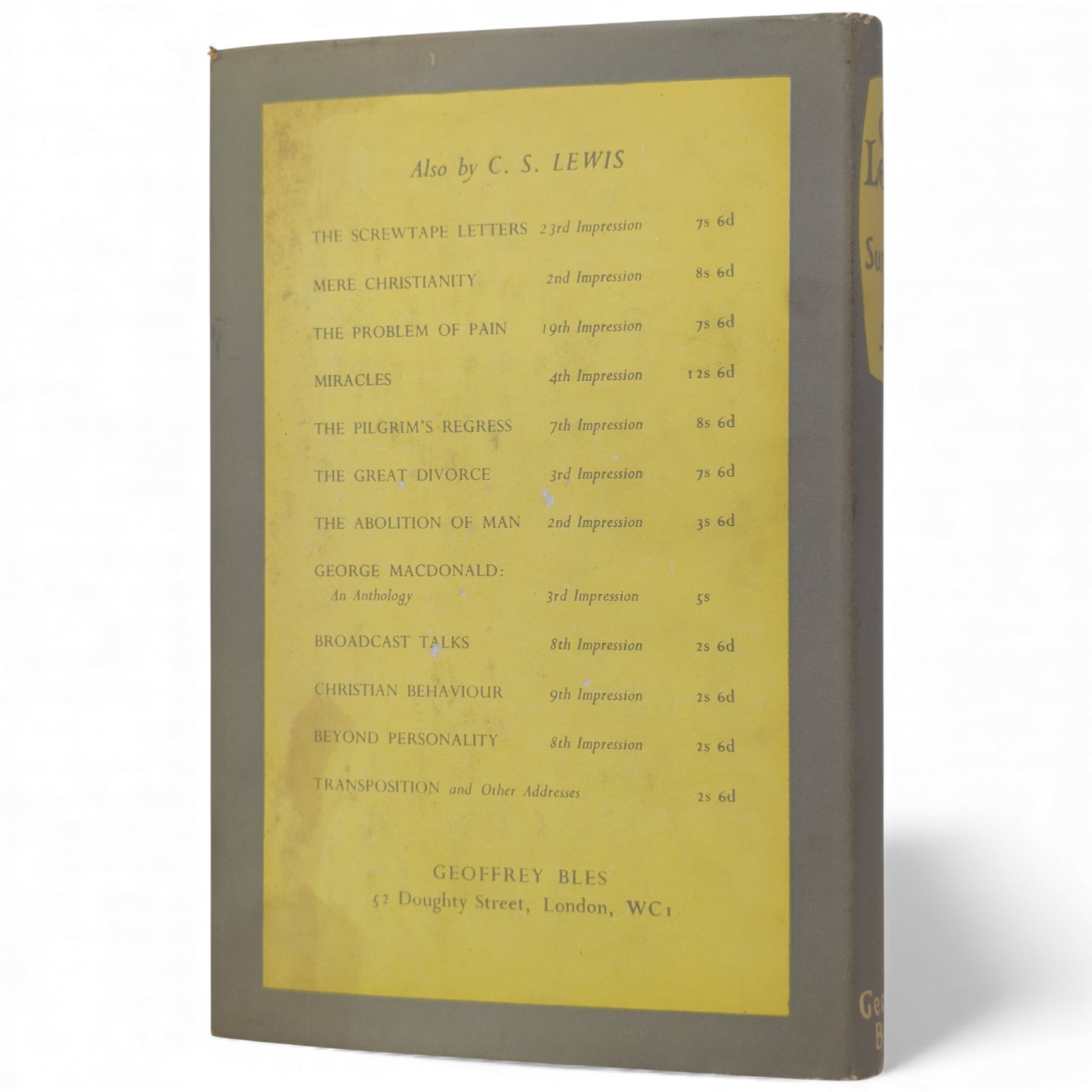 Surprised by Joy: The Shape of My Early Life