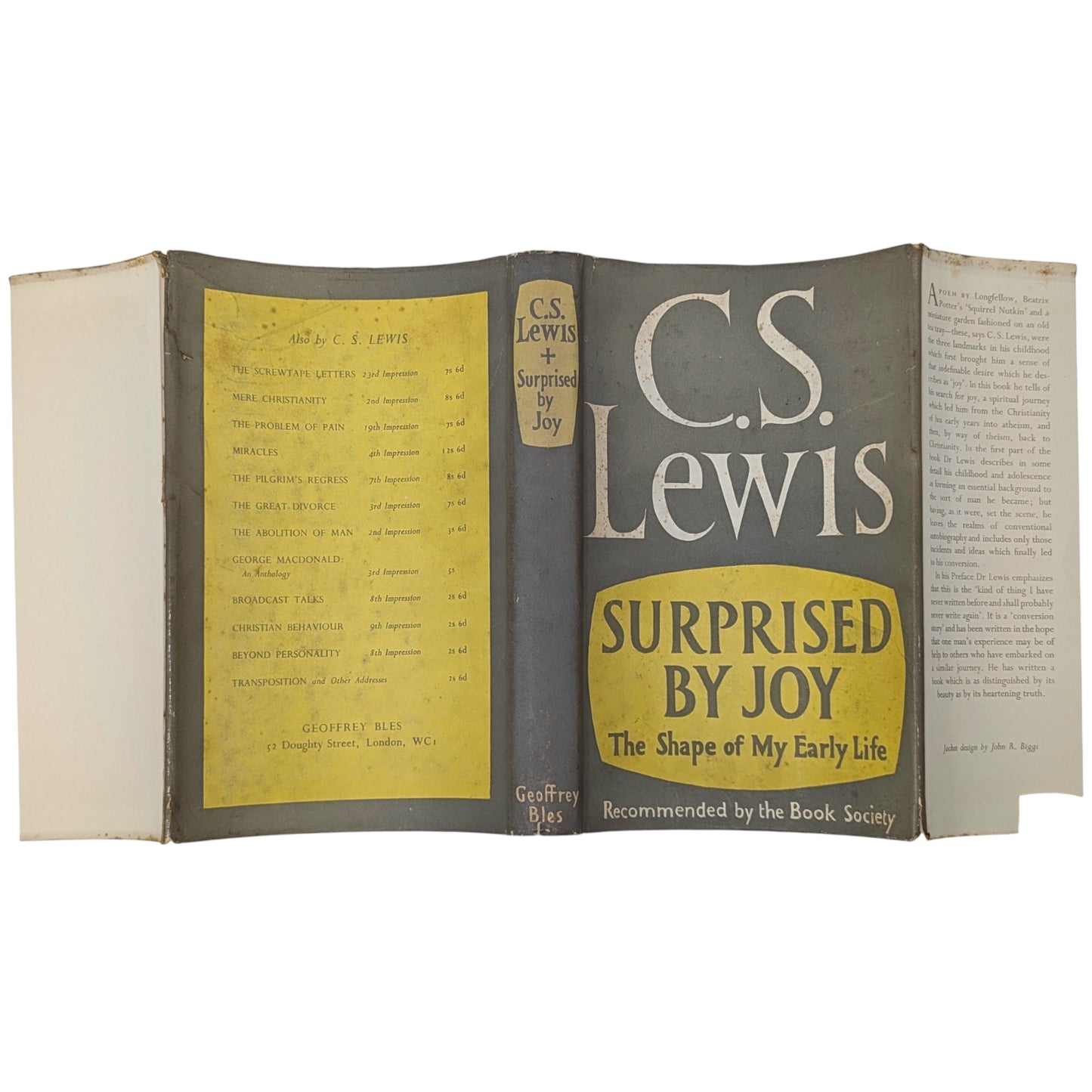 Surprised by Joy: The Shape of My Early Life