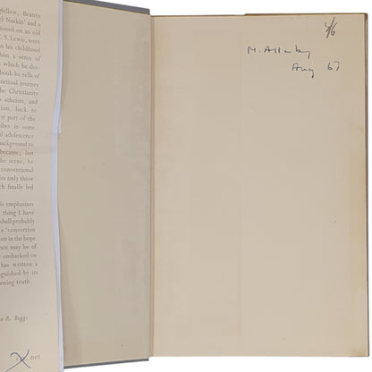 Surprised by Joy: The Shape of My Early Life