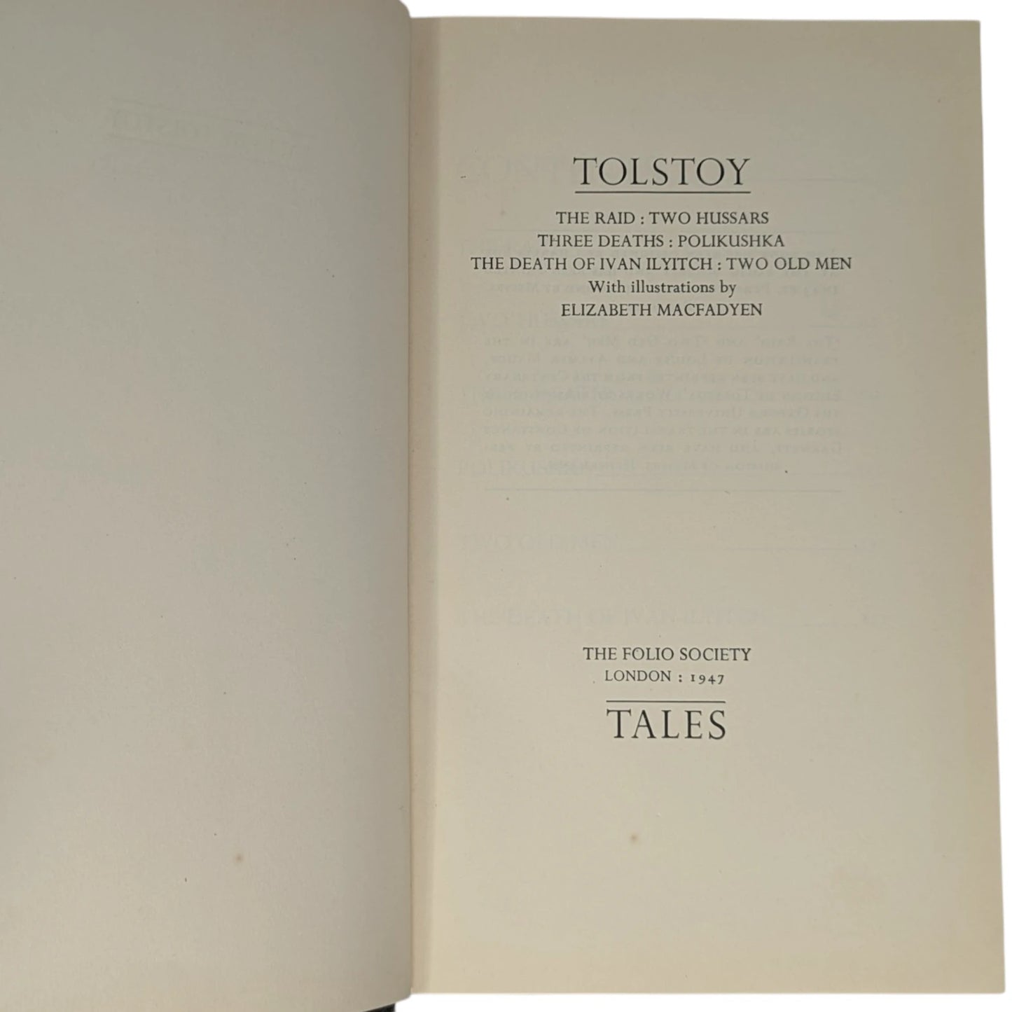 Tales by Tolstoy