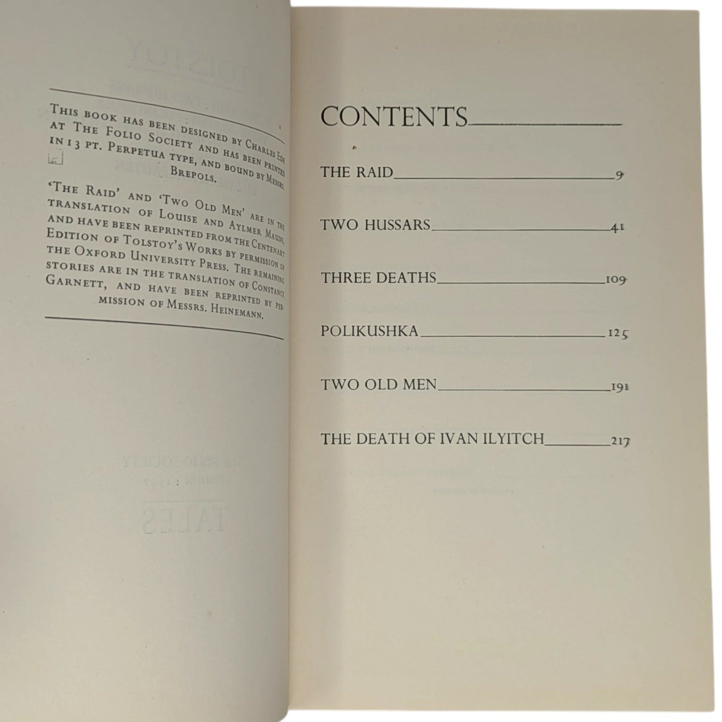 Tales by Tolstoy
