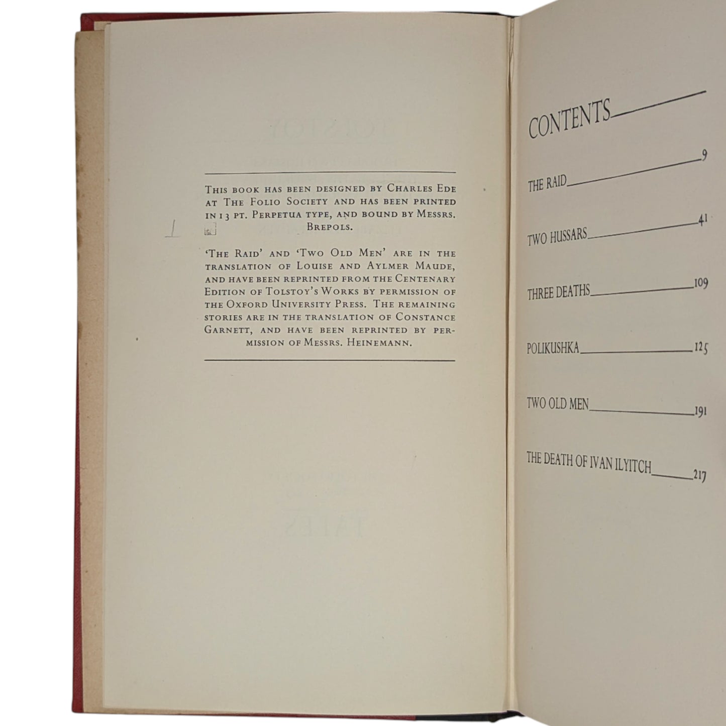 Tales by Tolstoy
