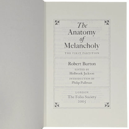 The Anatomy of Melancholy