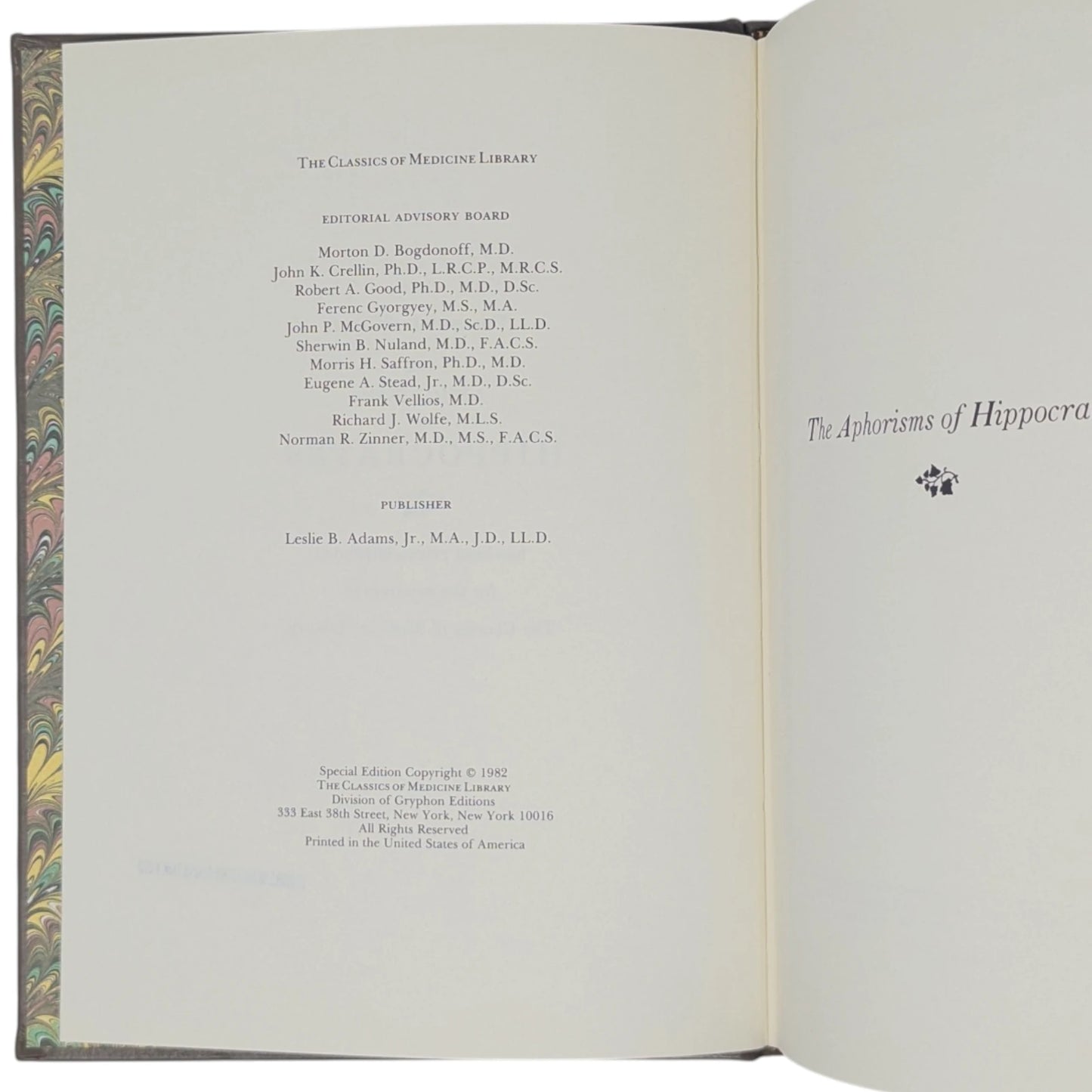 The Aphorisms of Hippocrates