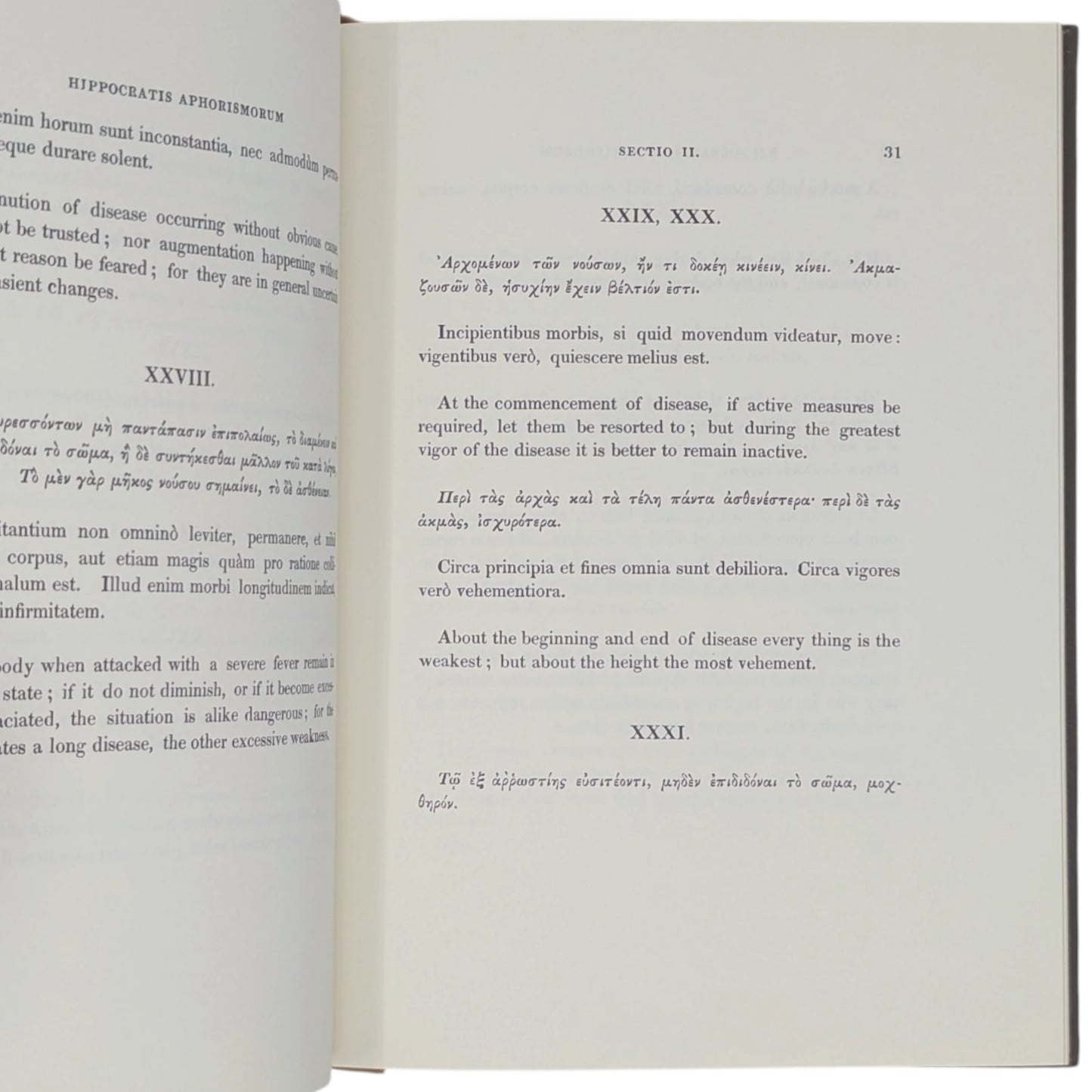 The Aphorisms of Hippocrates