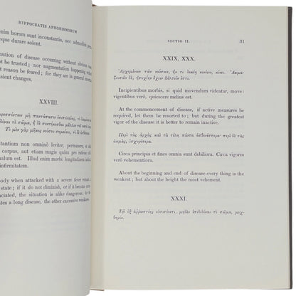 The Aphorisms of Hippocrates