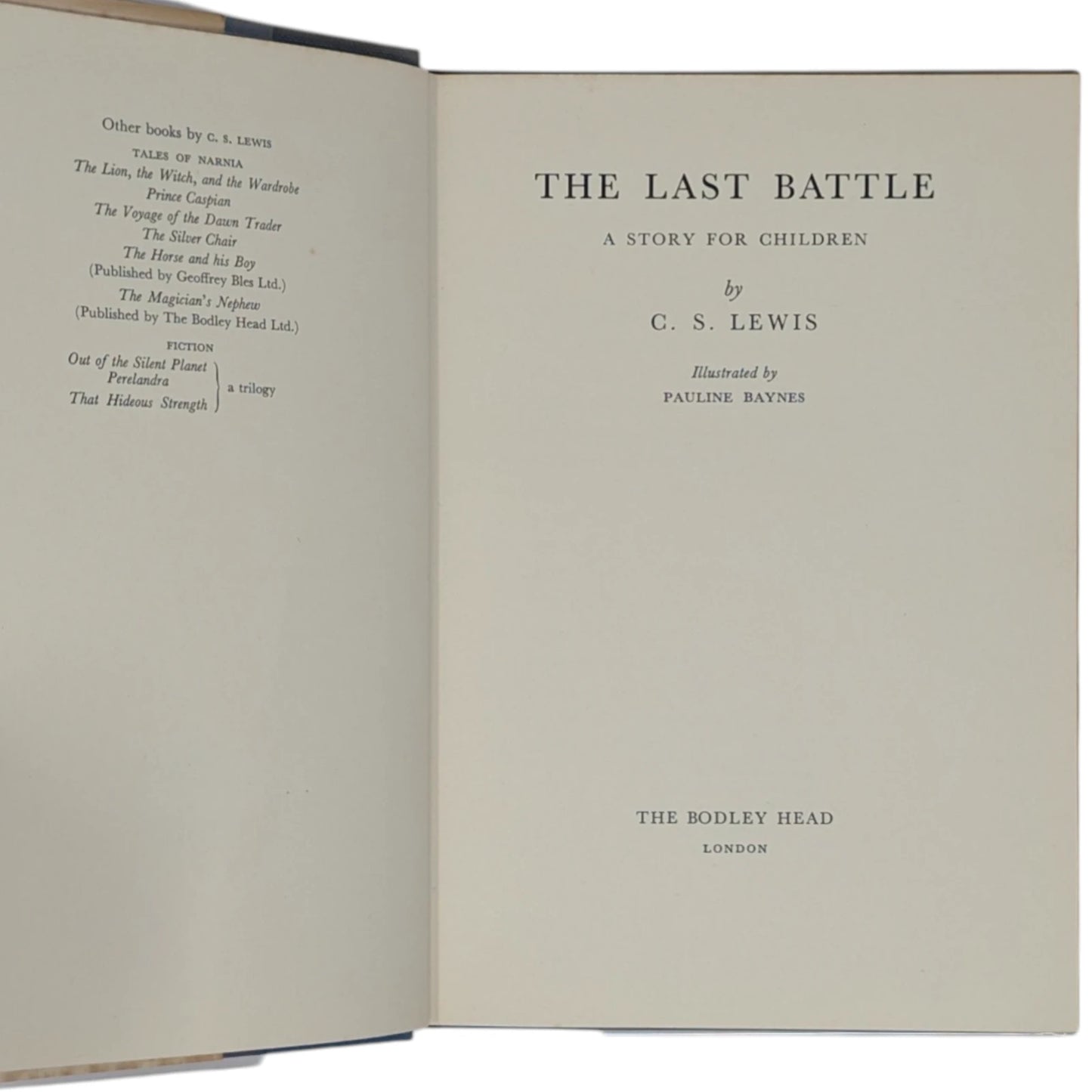 The Chronicles of Narnia First Edition Series