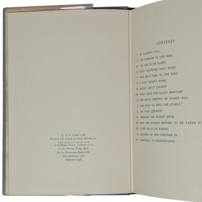 The Chronicles of Narnia First Edition Series