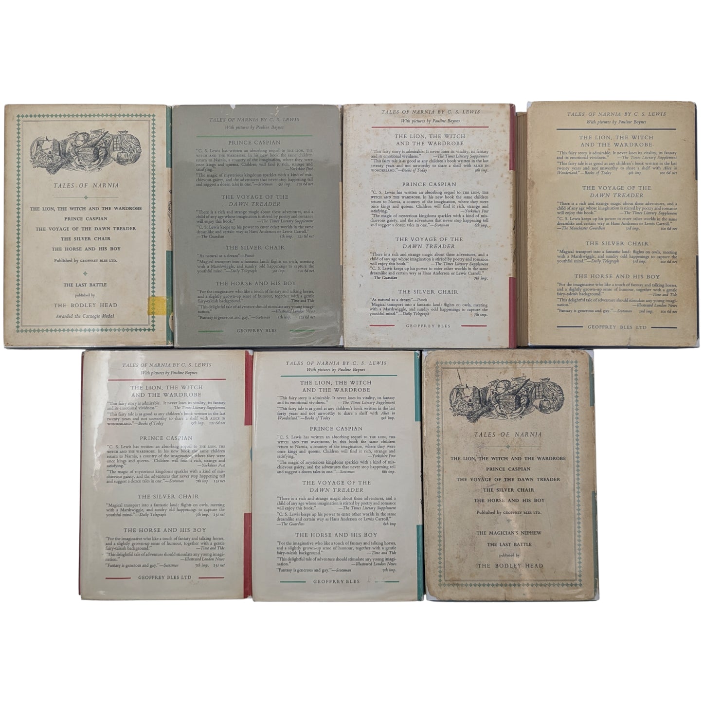 The Chronicles of Narnia First Edition Series