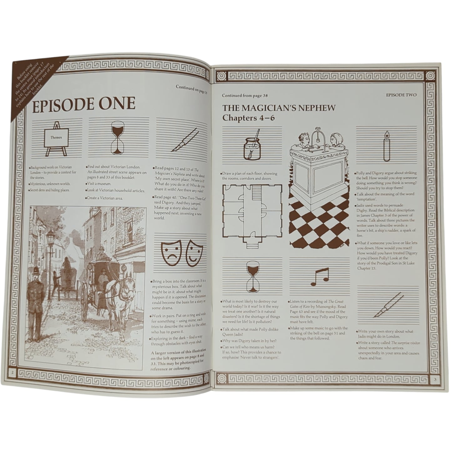 The Chronicles of Narnia Bundle (First Edition Paperbacks) + Rare BBC Schools Activity Booklet