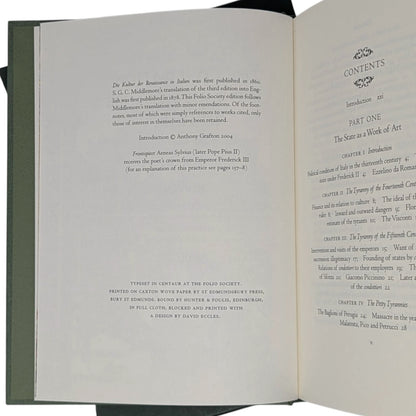 The Civilisation of the Renaissance in Italy