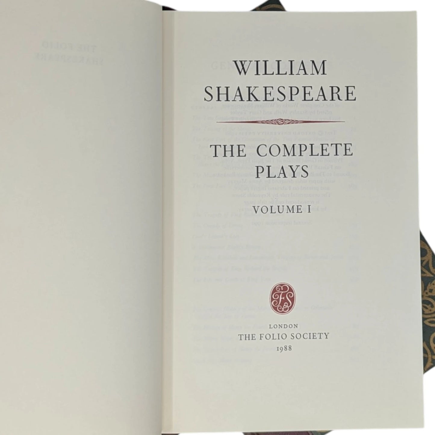 The Complete Plays of William Shakespeare