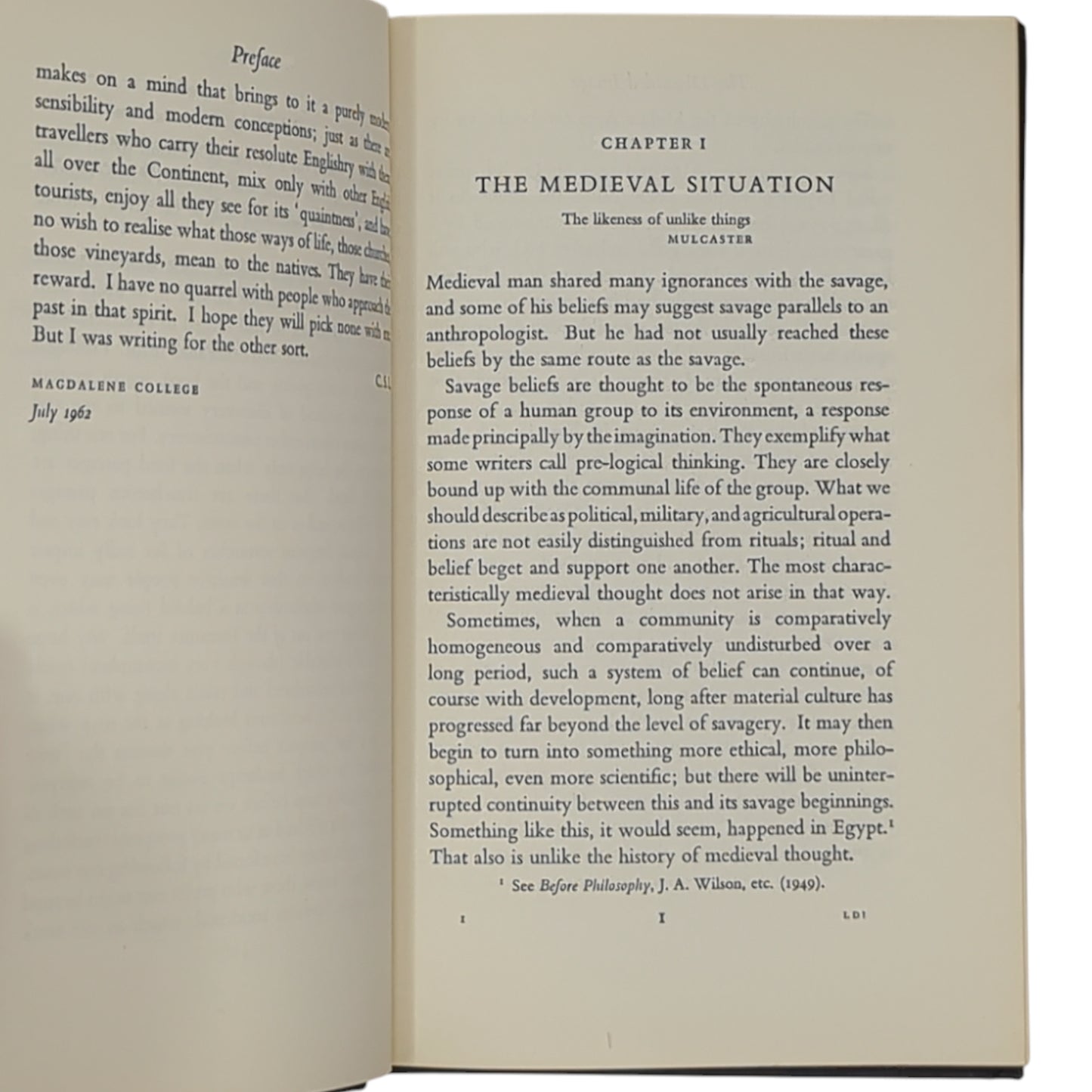 The Discarded Image: An Introduction to Medieval and Renaissance Literature