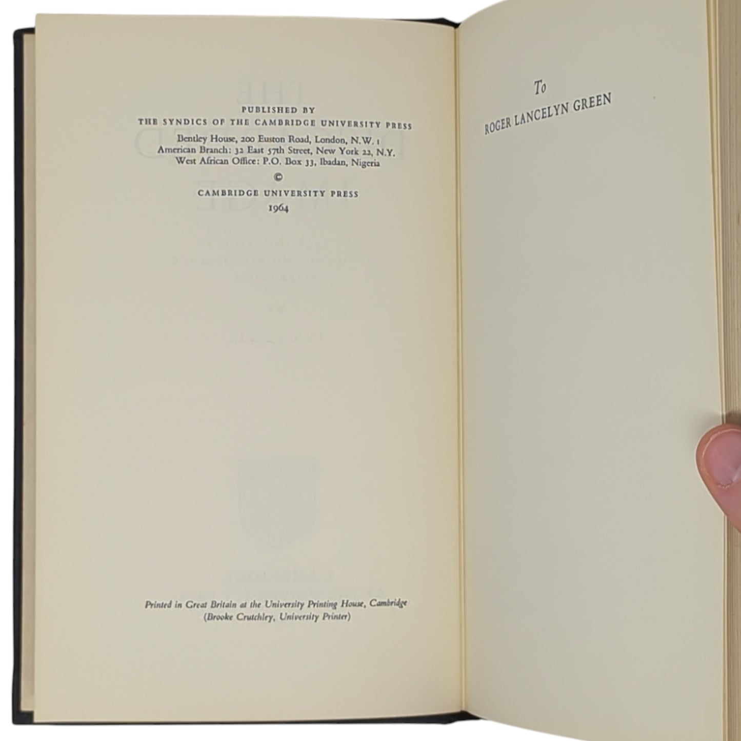 The Discarded Image: An Introduction to Medieval and Renaissance Literature