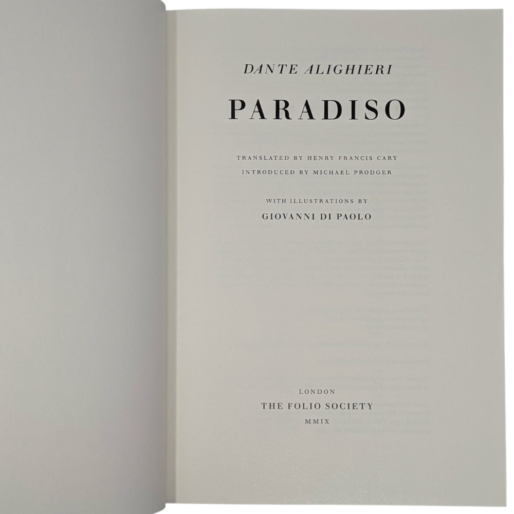 The Divine Comedy; Inferno, Purgatorio, Paradiso