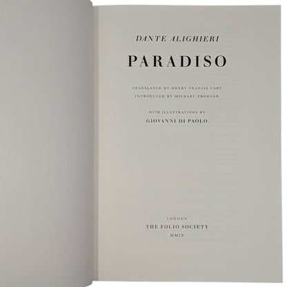 The Divine Comedy; Inferno, Purgatorio, Paradiso