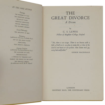 The Great Divorce: A Dream
