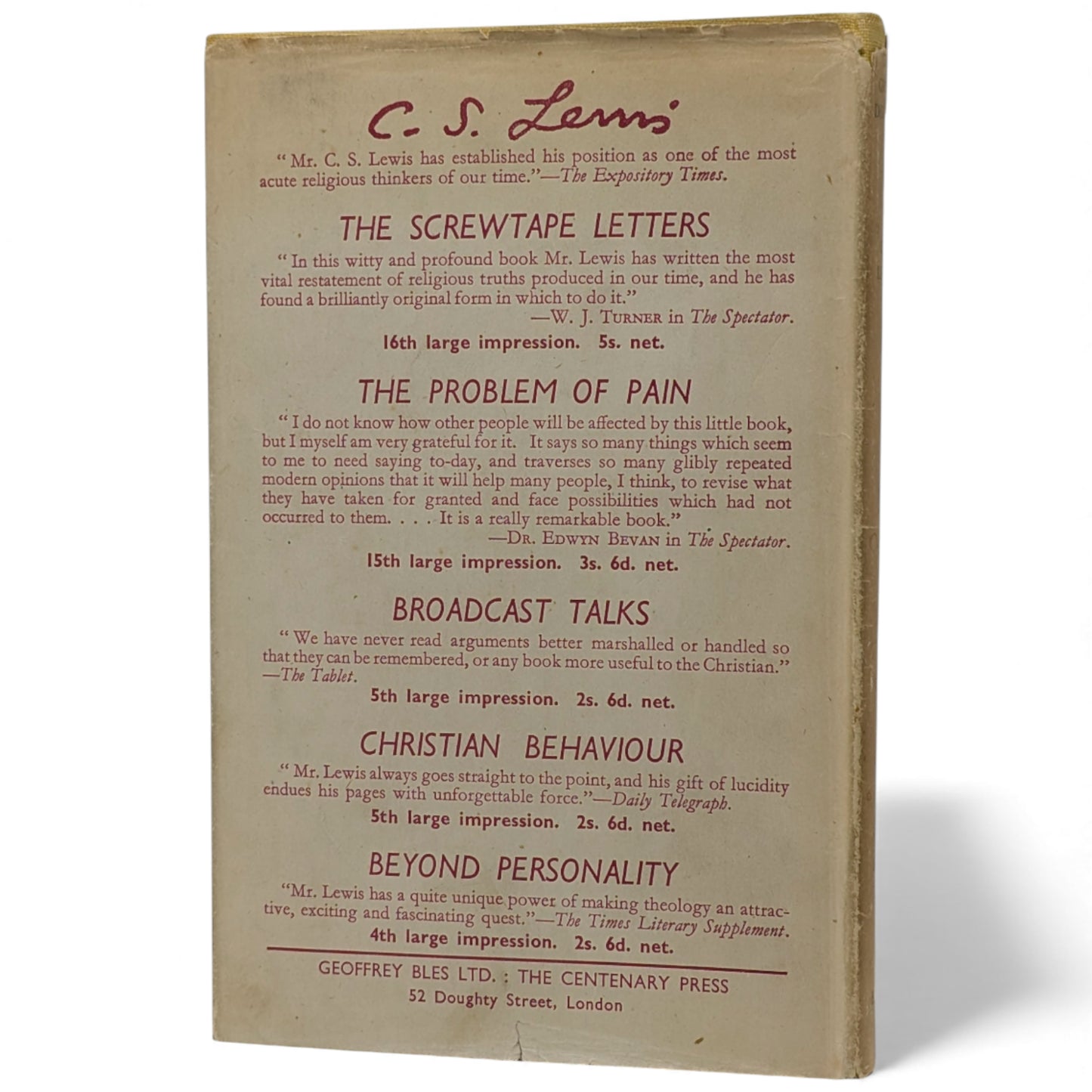 The Great Divorce: A Dream