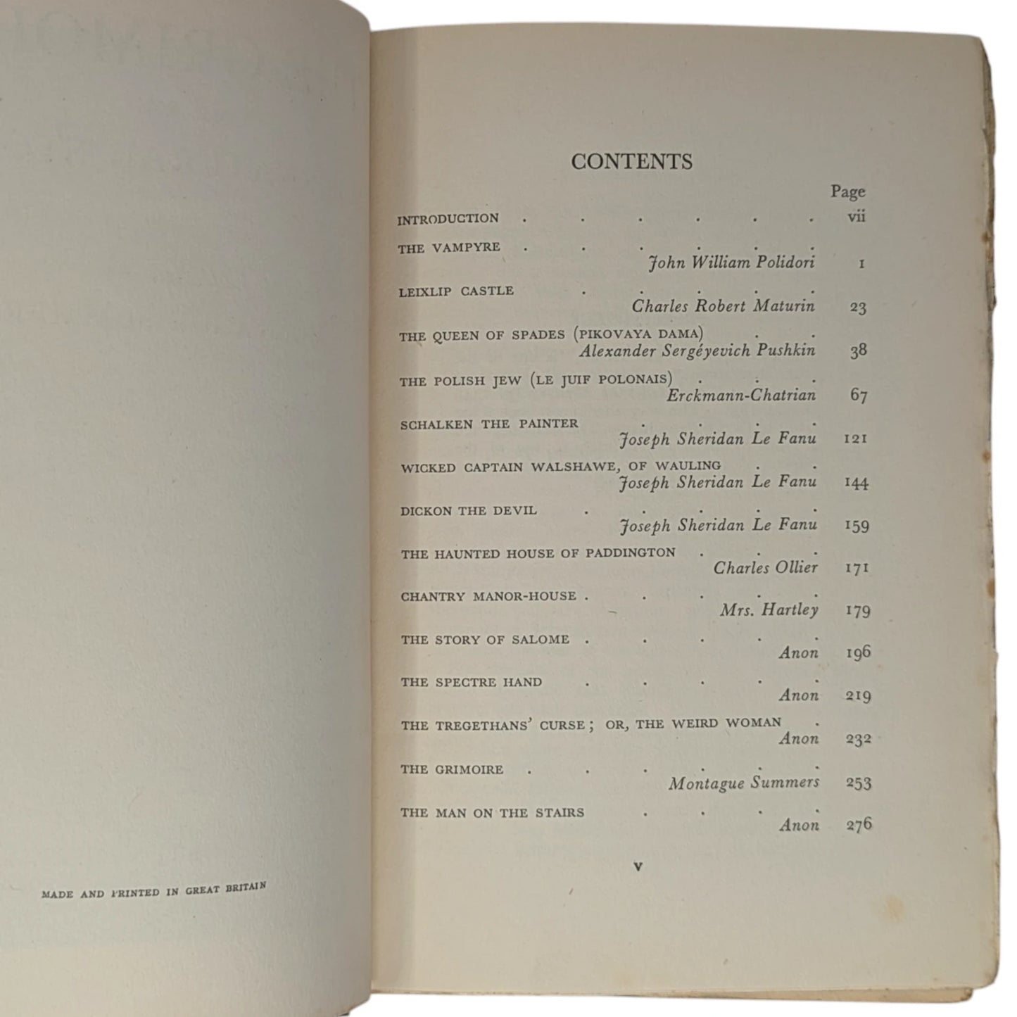 The Grimoire and Other Supernatural Stories