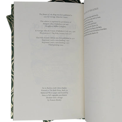 The Hobbit; The Lord of the Rings; The Silmarillion