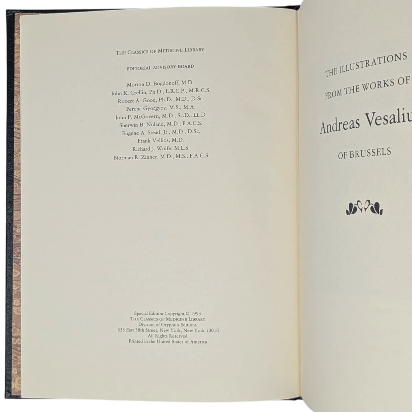 The Illustrations from Works of Andreas Vesalius of Brussels