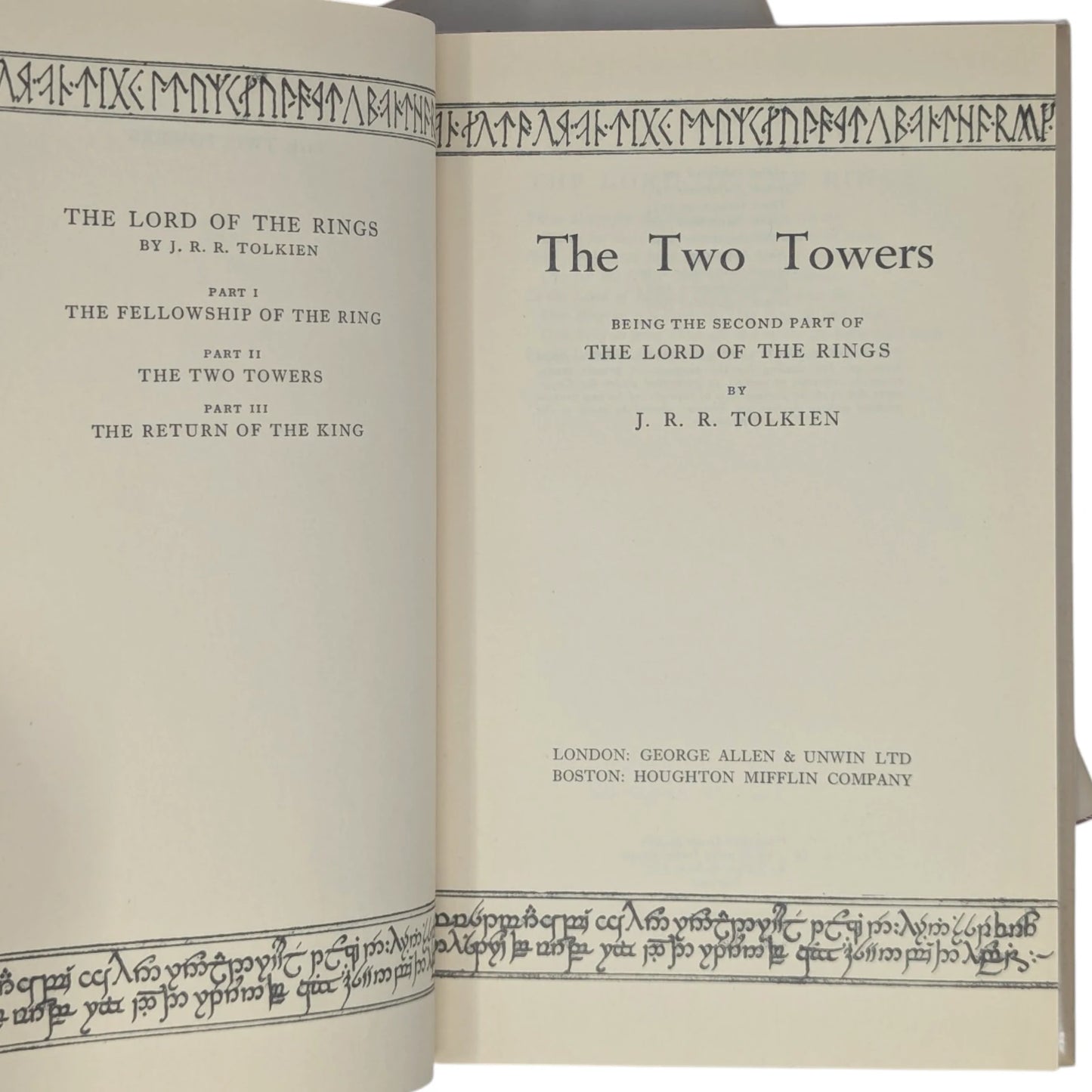 The Lord of the Rings Trilogy: The Fellowship of the Ring, The Two Towers, The Return of the King