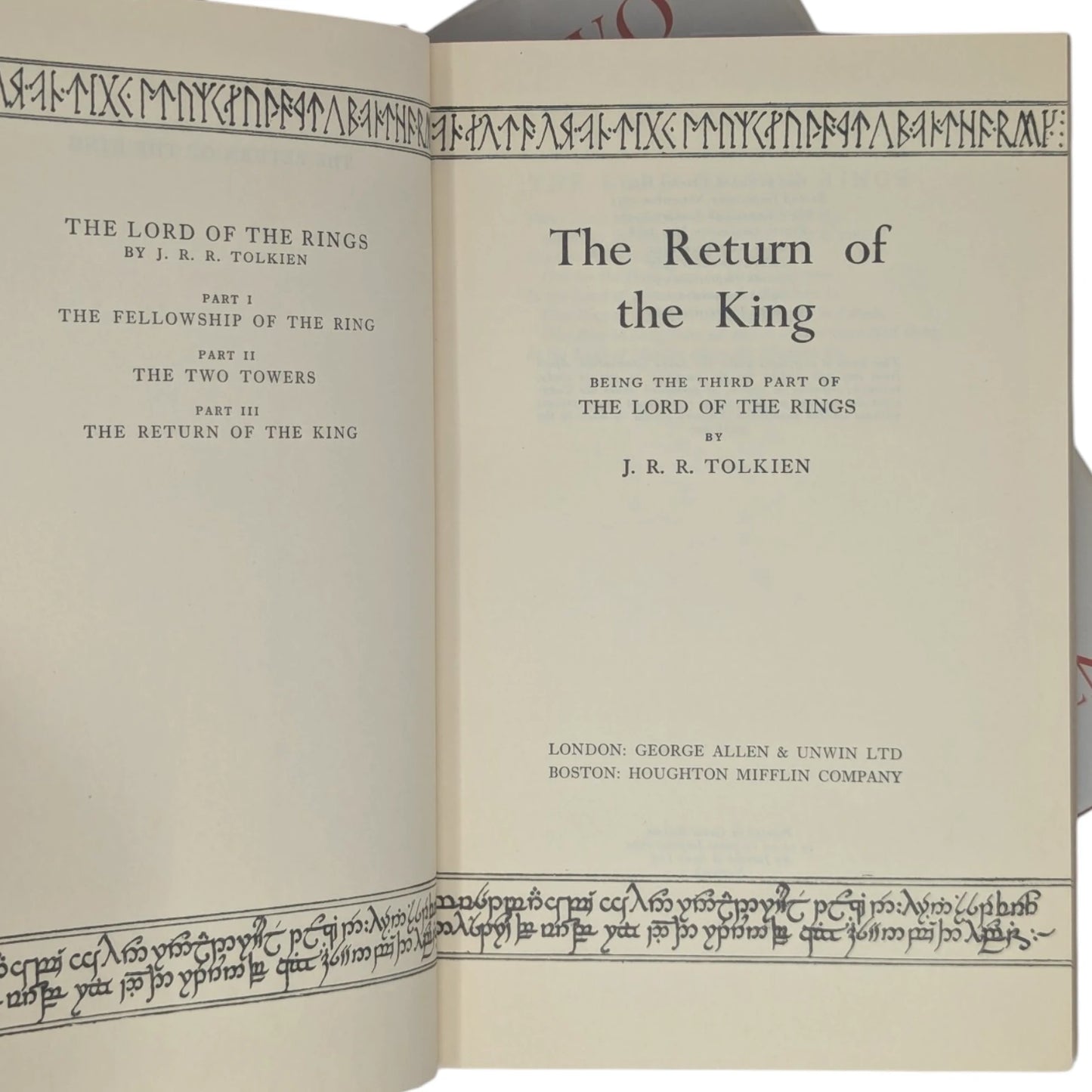 The Lord of the Rings Trilogy: The Fellowship of the Ring, The Two Towers, The Return of the King