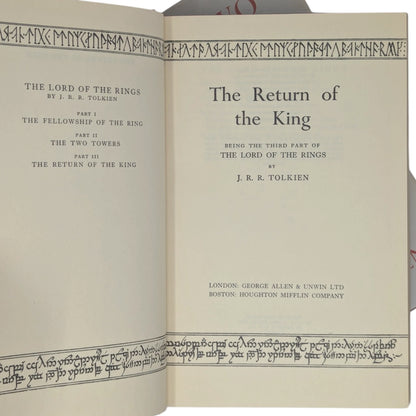 The Lord of the Rings Trilogy: The Fellowship of the Ring, The Two Towers, The Return of the King
