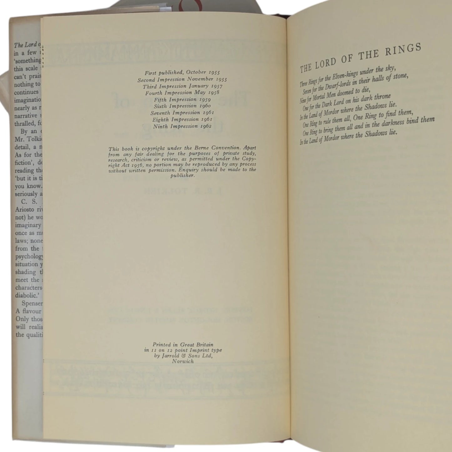 The Lord of the Rings Trilogy: The Fellowship of the Ring, The Two Towers, The Return of the King