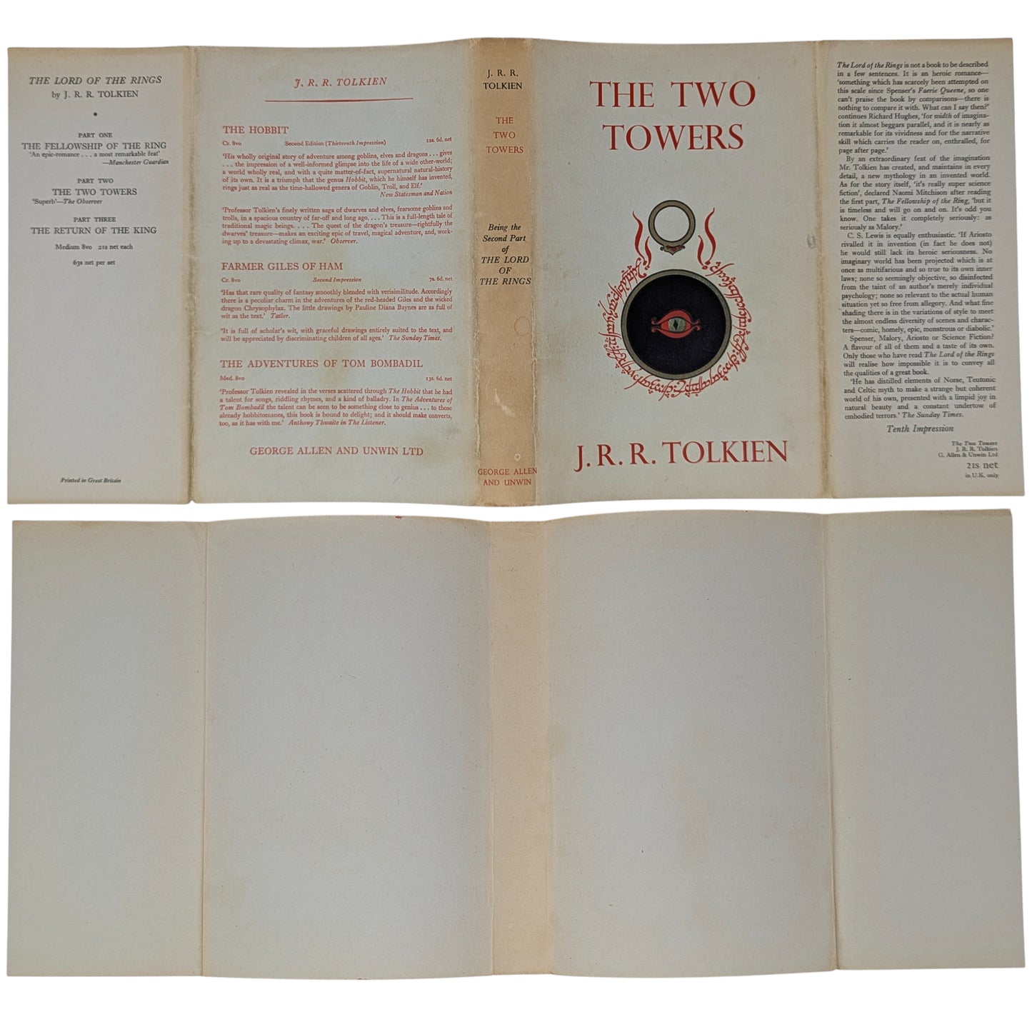 The Lord of the Rings Trilogy: The Fellowship of the Ring, The Two Towers, The Return of the King