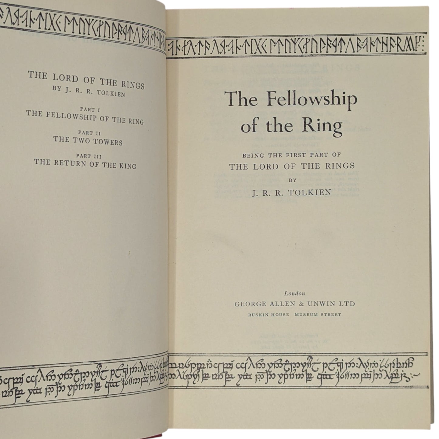 The Lord of the Rings Trilogy: The Fellowship of the Ring, The Two Towers, The Return of the King