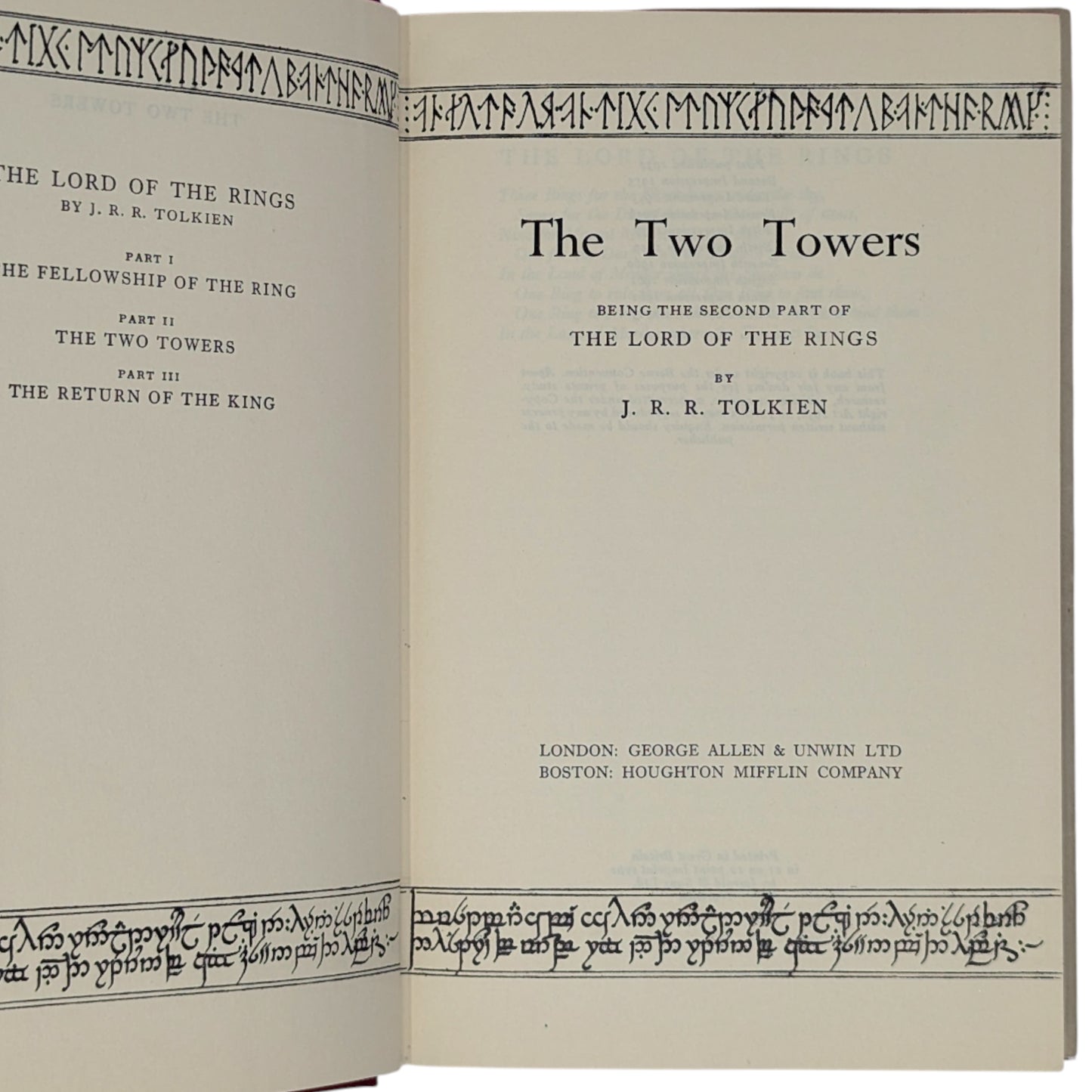 The Lord of the Rings Trilogy: The Fellowship of the Ring, The Two Towers, The Return of the King