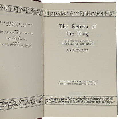 The Lord of the Rings Trilogy: The Fellowship of the Ring, The Two Towers, The Return of the King