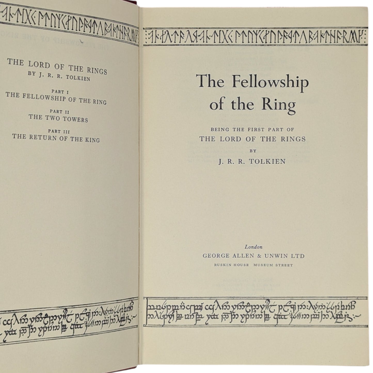 The Lord of the Rings Trilogy: The Fellowship of the Ring, The Two Towers, The Return of the King