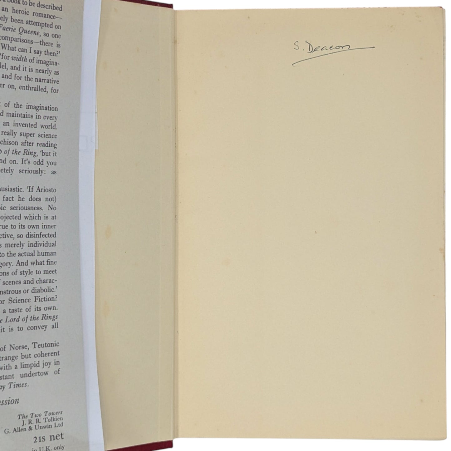 The Lord of the Rings Trilogy: The Fellowship of the Ring, The Two Towers, The Return of the King