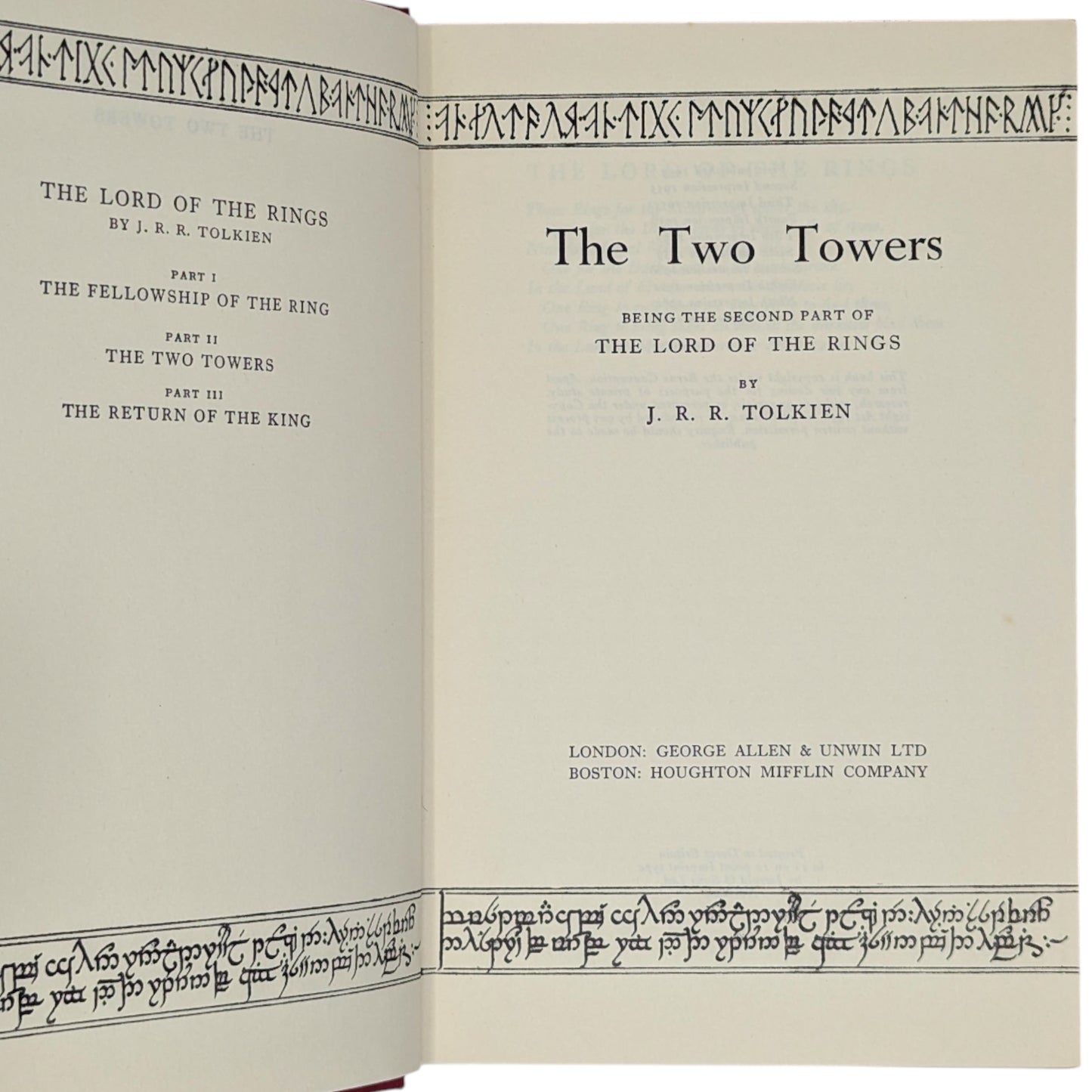 The Lord of the Rings Trilogy: The Fellowship of the Ring, The Two Towers, The Return of the King