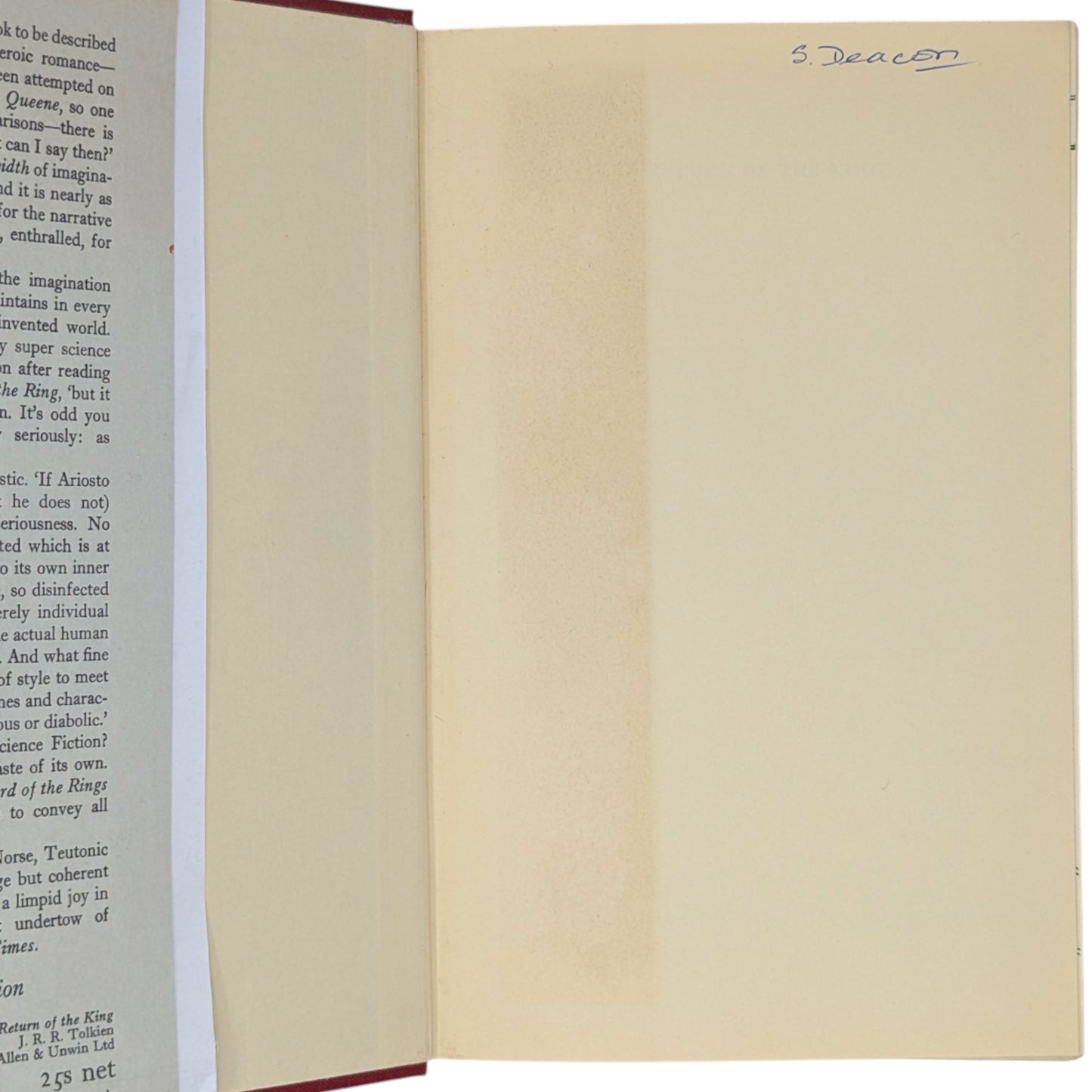 The Lord of the Rings Trilogy: The Fellowship of the Ring, The Two Towers, The Return of the King