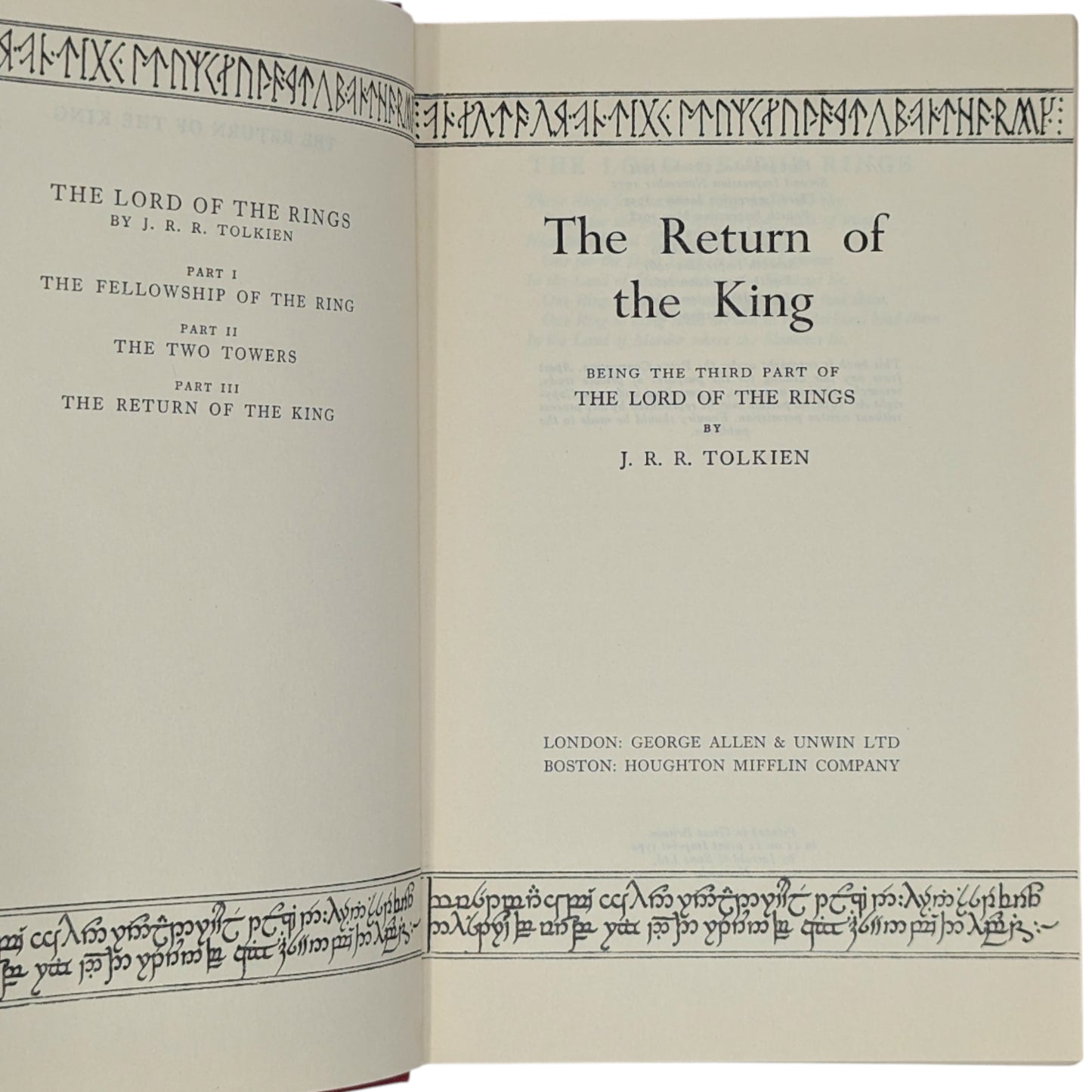 The Lord of the Rings Trilogy: The Fellowship of the Ring, The Two Towers, The Return of the King