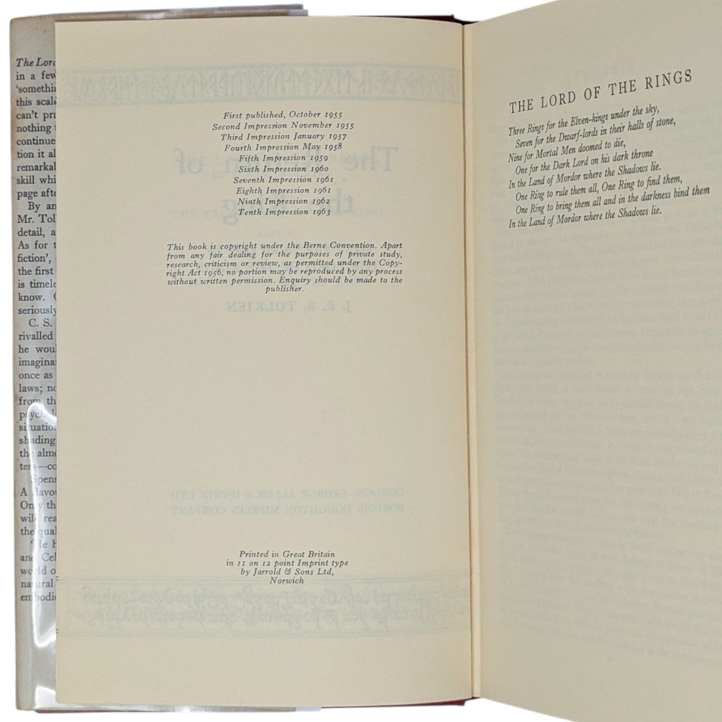 The Lord of the Rings Trilogy: The Fellowship of the Ring, The Two Towers, The Return of the King