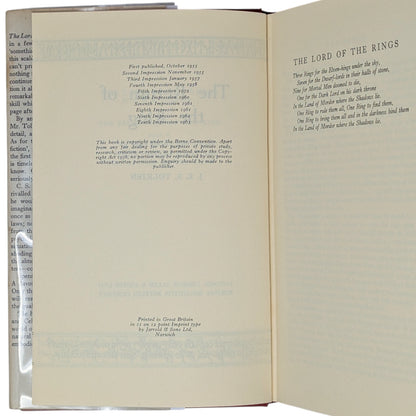 The Lord of the Rings Trilogy: The Fellowship of the Ring, The Two Towers, The Return of the King