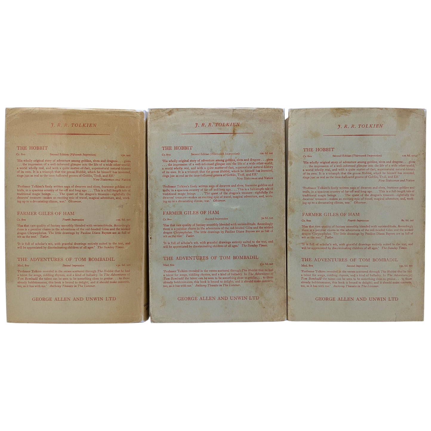 The Lord of the Rings Trilogy: The Fellowship of the Ring, The Two Towers, The Return of the King