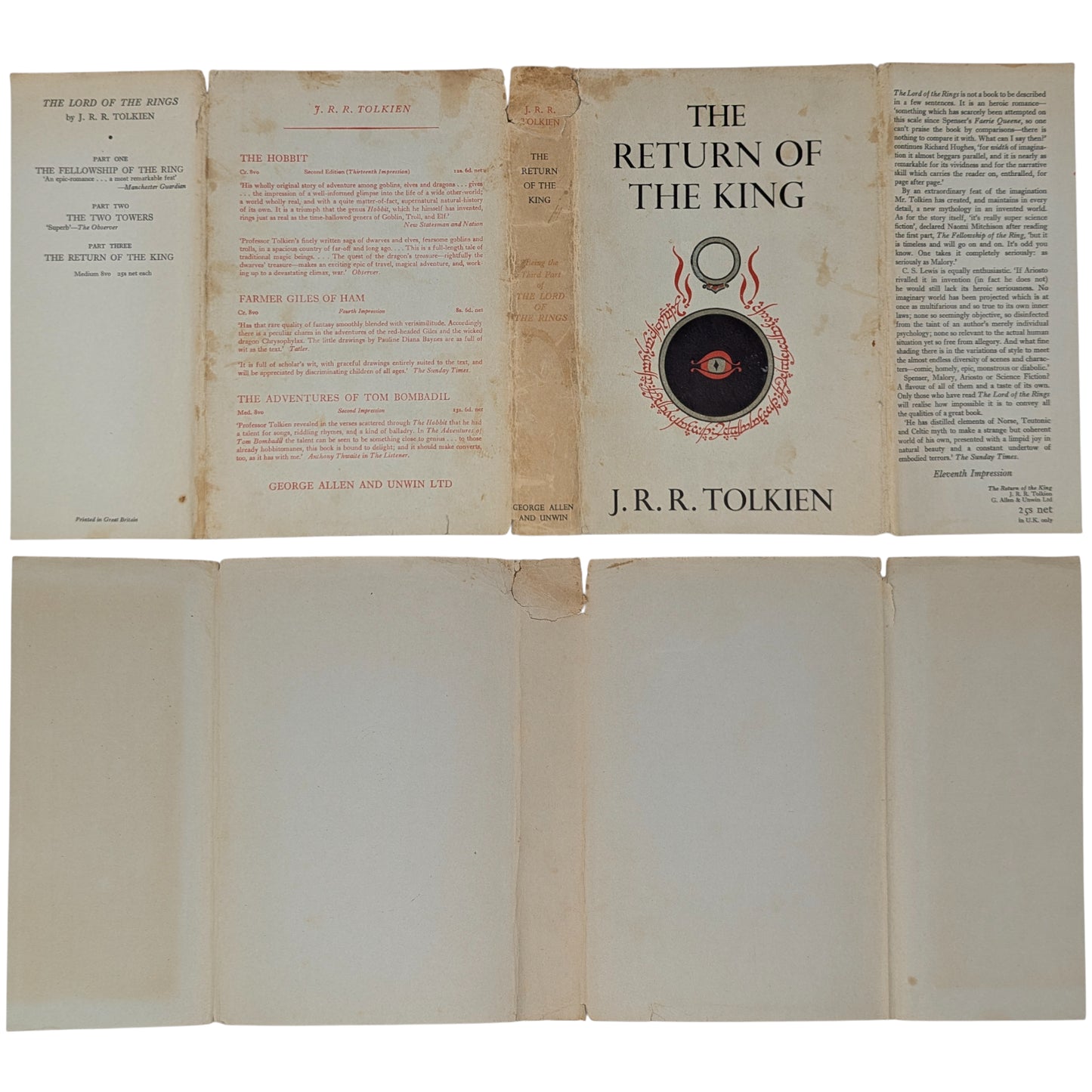 The Lord of the Rings Trilogy: The Fellowship of the Ring, The Two Towers, The Return of the King