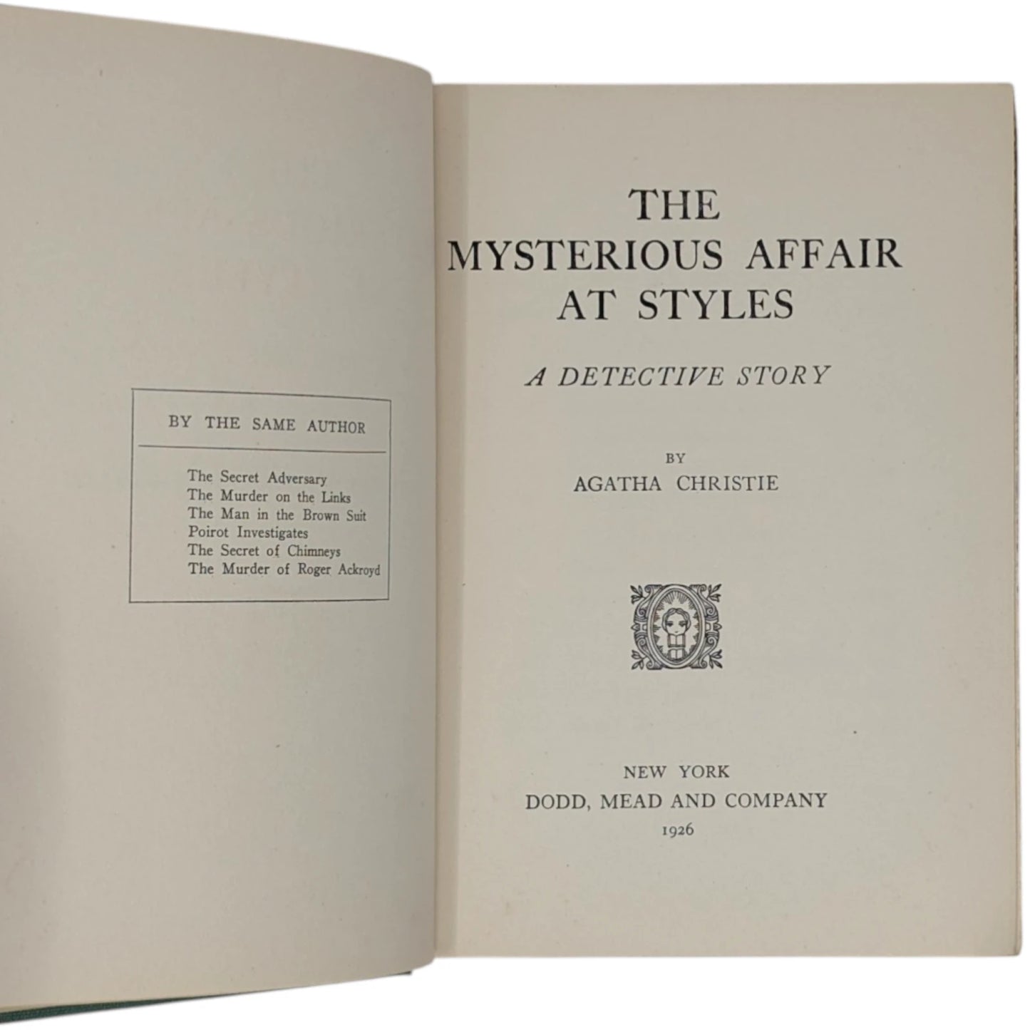The Mysterious Affair at Styles: A Detective Story
