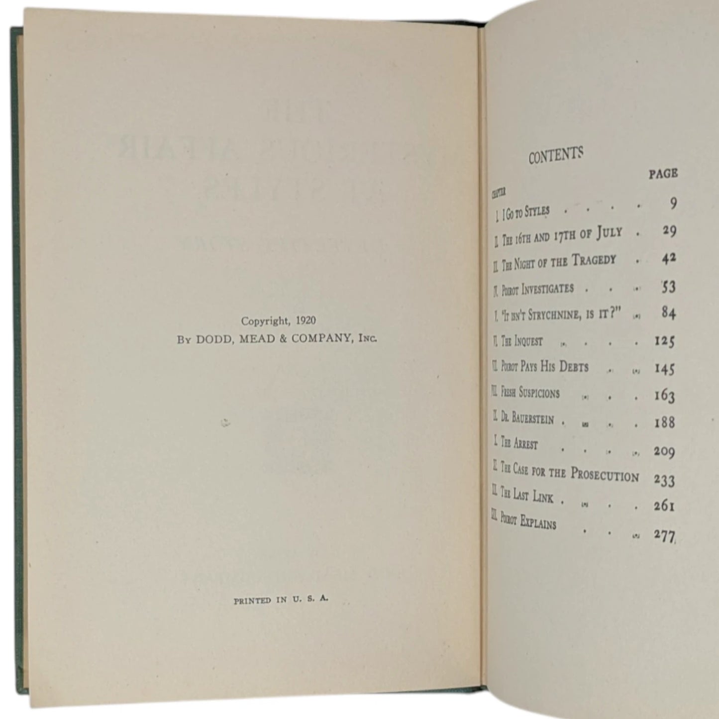 The Mysterious Affair at Styles: A Detective Story